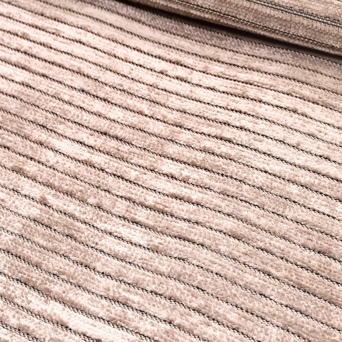 SHARED | Nettle Terracotta Striped Modern Machine Woven Living Room B photo 3