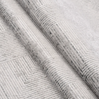 SHARED | Fell Modern Geometric Light Grey Ivory Machine Woven Living  photo 3