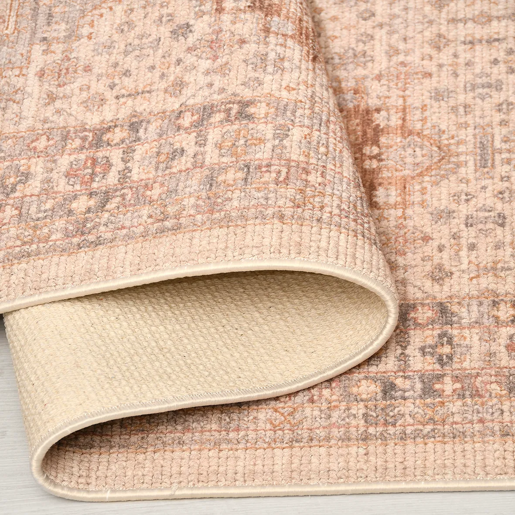 SHARED | Chancel Blush Pink Cream Persian Style Traditional Machine W photo 3