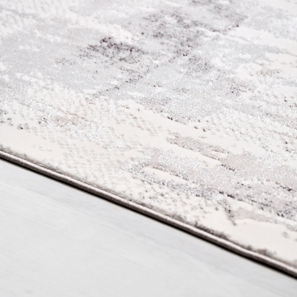 SHARED | Apricot Cream Grey Abstract Modern Machine Woven Living Room photo 3