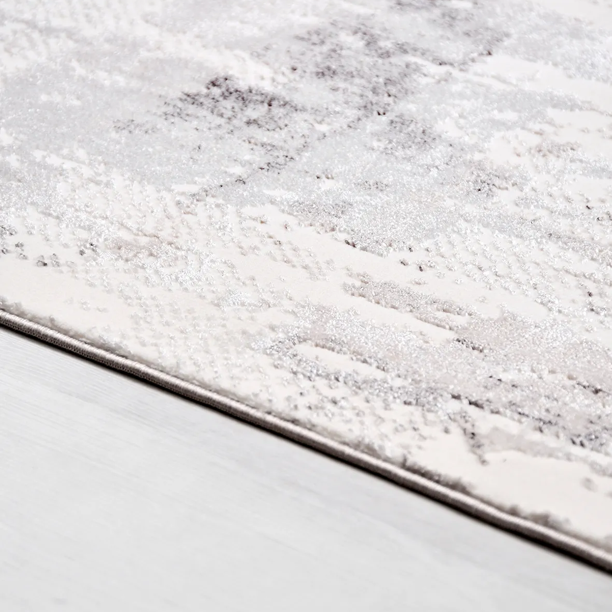 SHARED | Apricot Cream Grey Abstract Modern Machine Woven Living Room photo 3