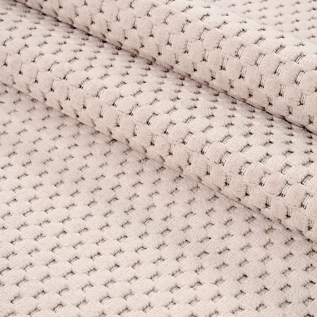 SHARED | Bluebell Blush Pink Modern Geometric Dot Machine Woven Livin photo 3