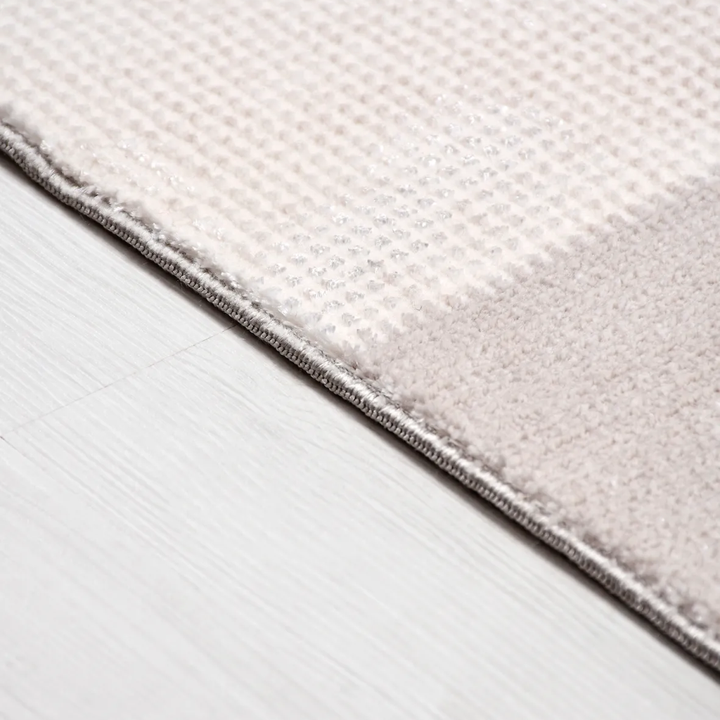 SHARED | Aster Modern Geometric Beige Cream Taupe Machine Woven Livin photo 3