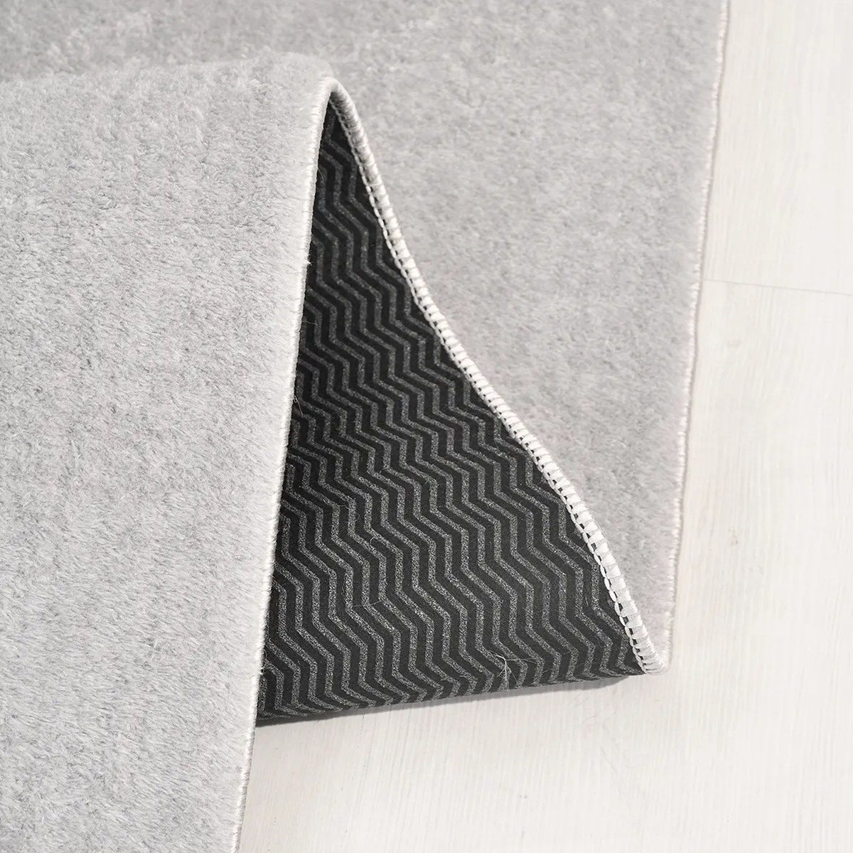 SHARED | Gatehouse Grey Solid Modern Machine Woven Soft Living Room B photo 3
