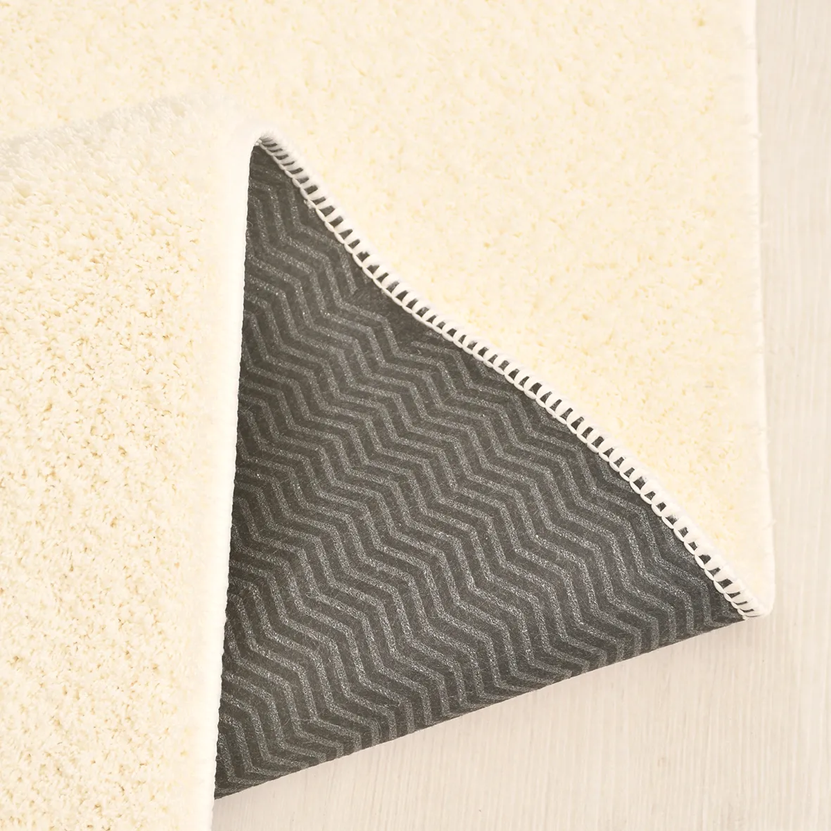 SHARED | Starlight Cream Solid Shag Scandinavian Machine Woven Living photo 3
