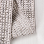 SHARED | Quadrangle Ivory Grey Solid Textured Transitional Modern Mac photo 2