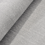 SHARED | Stairwell Light Grey Solid Shaggy Faux Fur Machine Woven Bed photo 2