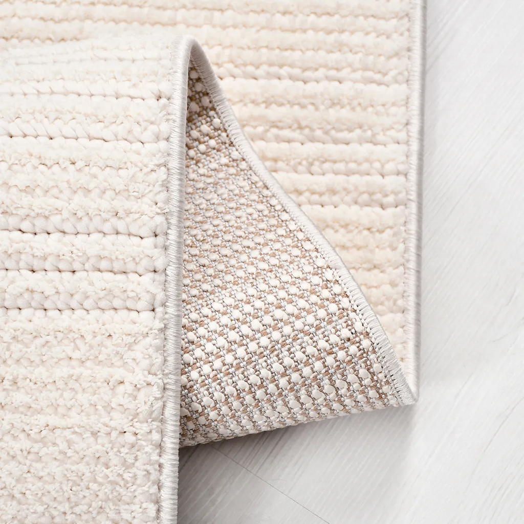 SHARED | Noontide Cream Ivory Solid Modern Machine Woven Living Room  photo 2