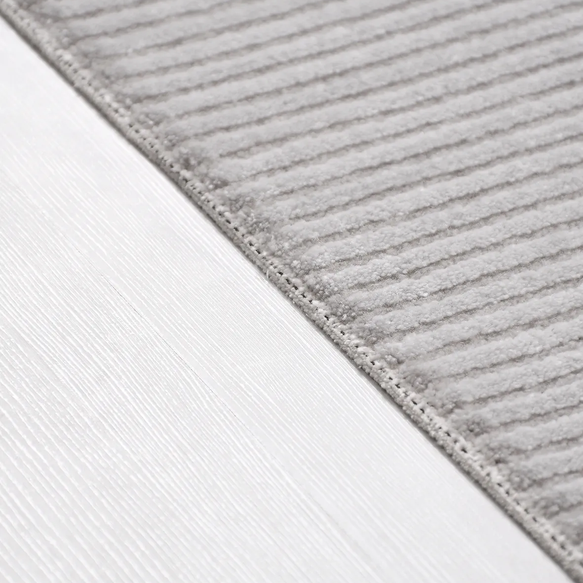 SHARED | Patara Light Grey Modern Striped Machine Woven Living Room B photo 3