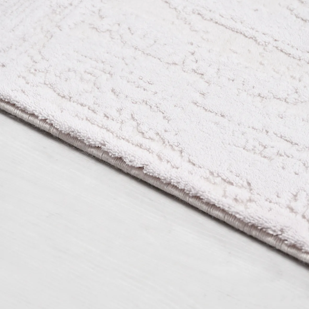 SHARED | Plateau Cream Modern Geometric Textured Machine Woven Living photo 3