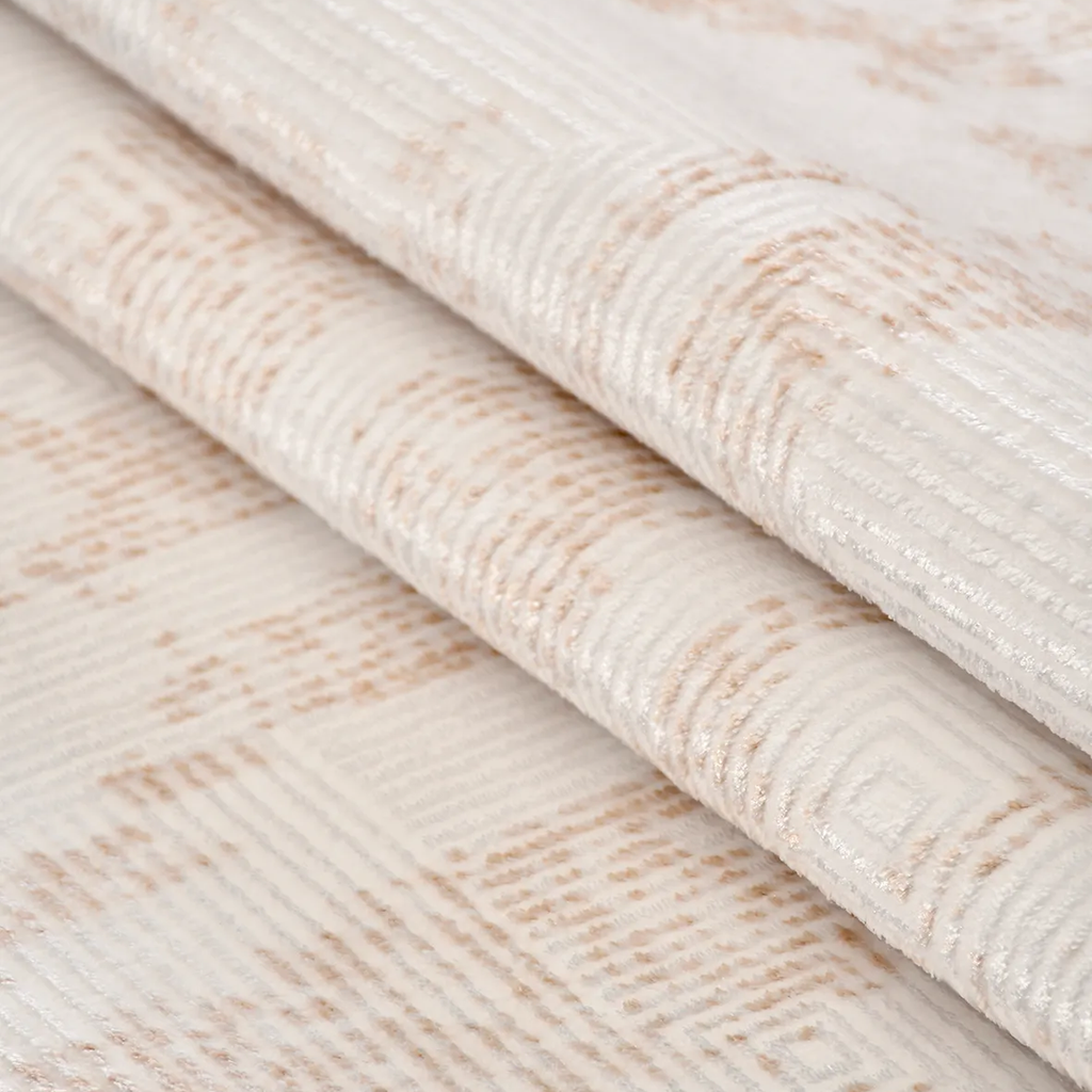 SHARED | Fen Cream Beige Abstract Modern Machine Woven Living Room Be photo 3