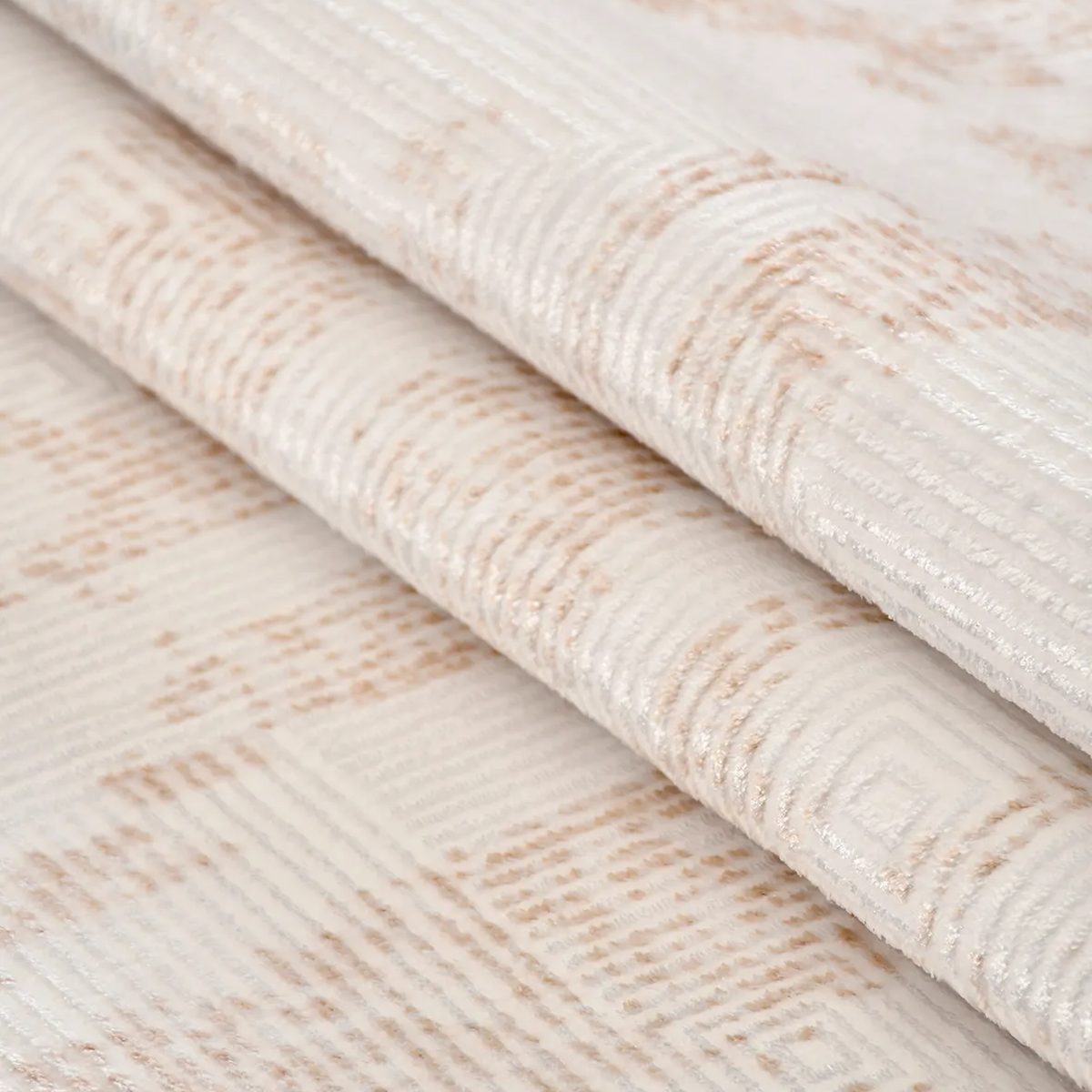 SHARED | Fen Cream Beige Abstract Modern Machine Woven Living Room Be photo 3