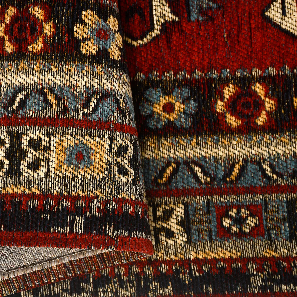 SHARED | Brume Persian Style Traditional Tribal Medallion Red Cream M photo 3