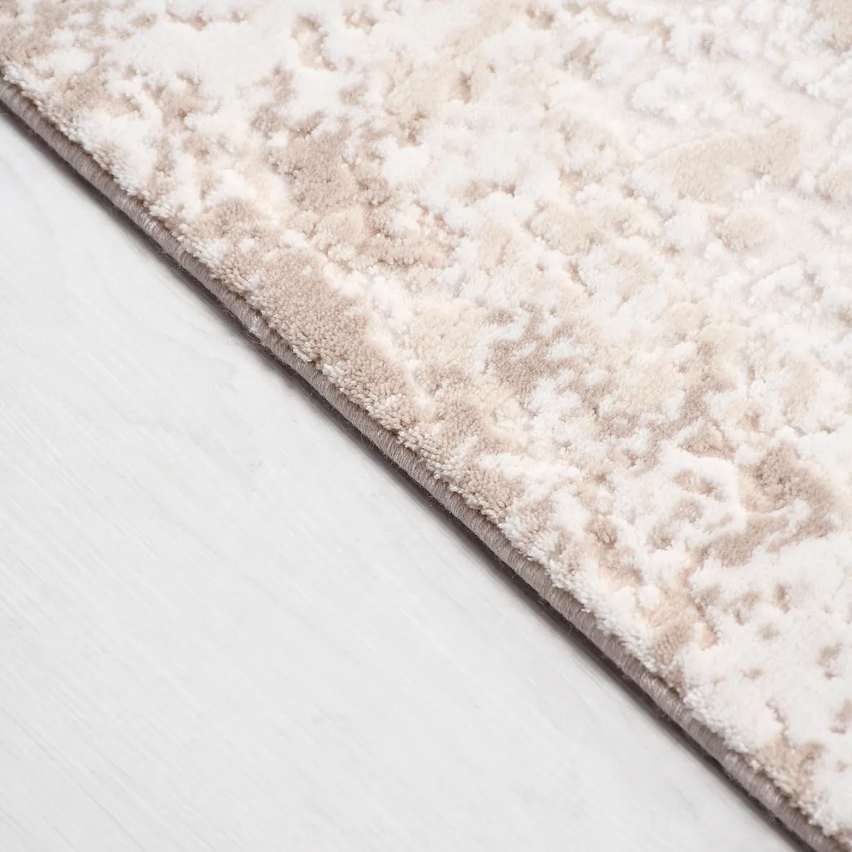 SHARED | Moraine Cream Beige Abstract Modern Machine Woven Living Roo photo 3