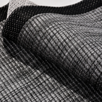 SHARED | Sedge Black Grey Striped Modern Machine Woven Living Room Be photo 3