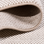SHARED | Chrysolite Cream Solid Modern Machine Woven Textured Living  photo 3