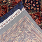 SHARED | Siderite Persian Style Traditional Red Navy Cream Machine Wo photo 3