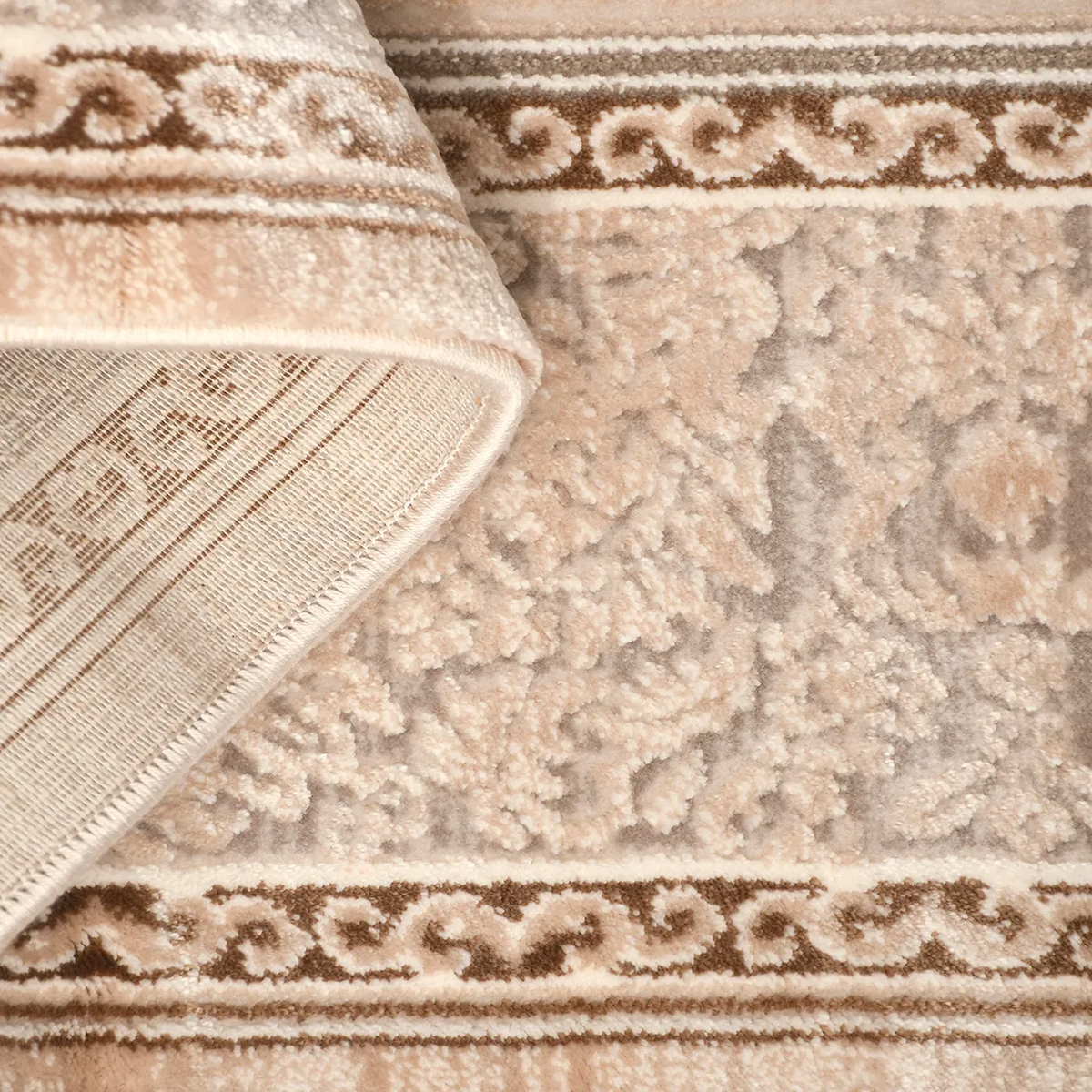 SHARED | Bothy Persian Style Traditional Beige Cream Machine Woven Li photo 3