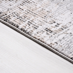 SHARED | Thornfield Grey Cream Abstract Modern Machine Woven Living R photo 3