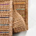 SHARED | Jacinth Boho Striped Multicolour Beige Machine Woven Living  photo 3