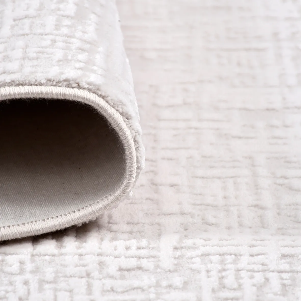 SHARED | Cappadocia Cream Abstract Modern Machine Woven Ivory Living  photo 3
