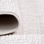 SHARED | Cappadocia Cream Abstract Modern Machine Woven Ivory Living  photo 3