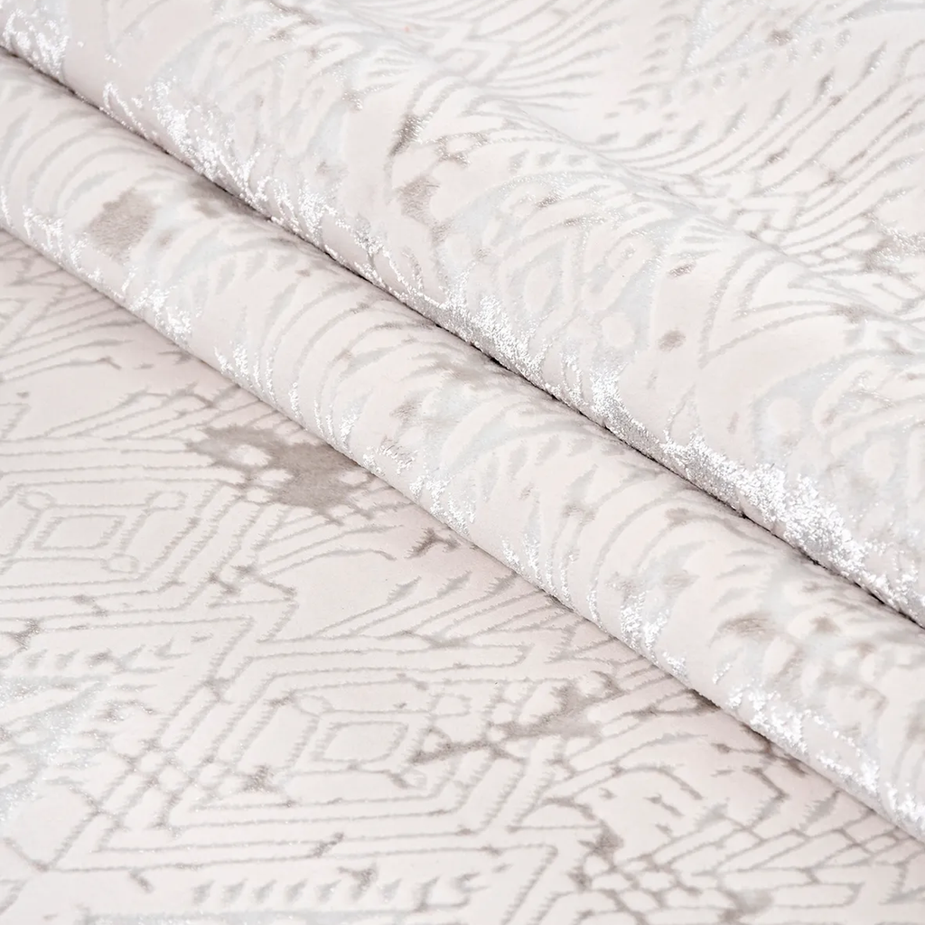 SHARED | Arbutus Cream Beige Geometric Transitional Modern Machine Wo photo 3