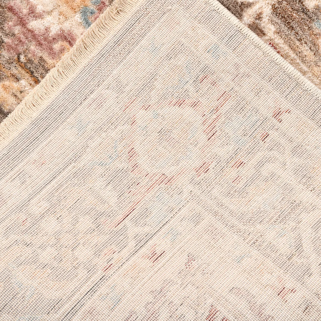 SHARED | Quince Persian Style Medallion Distressed Beige Grey Rust Tr photo 3