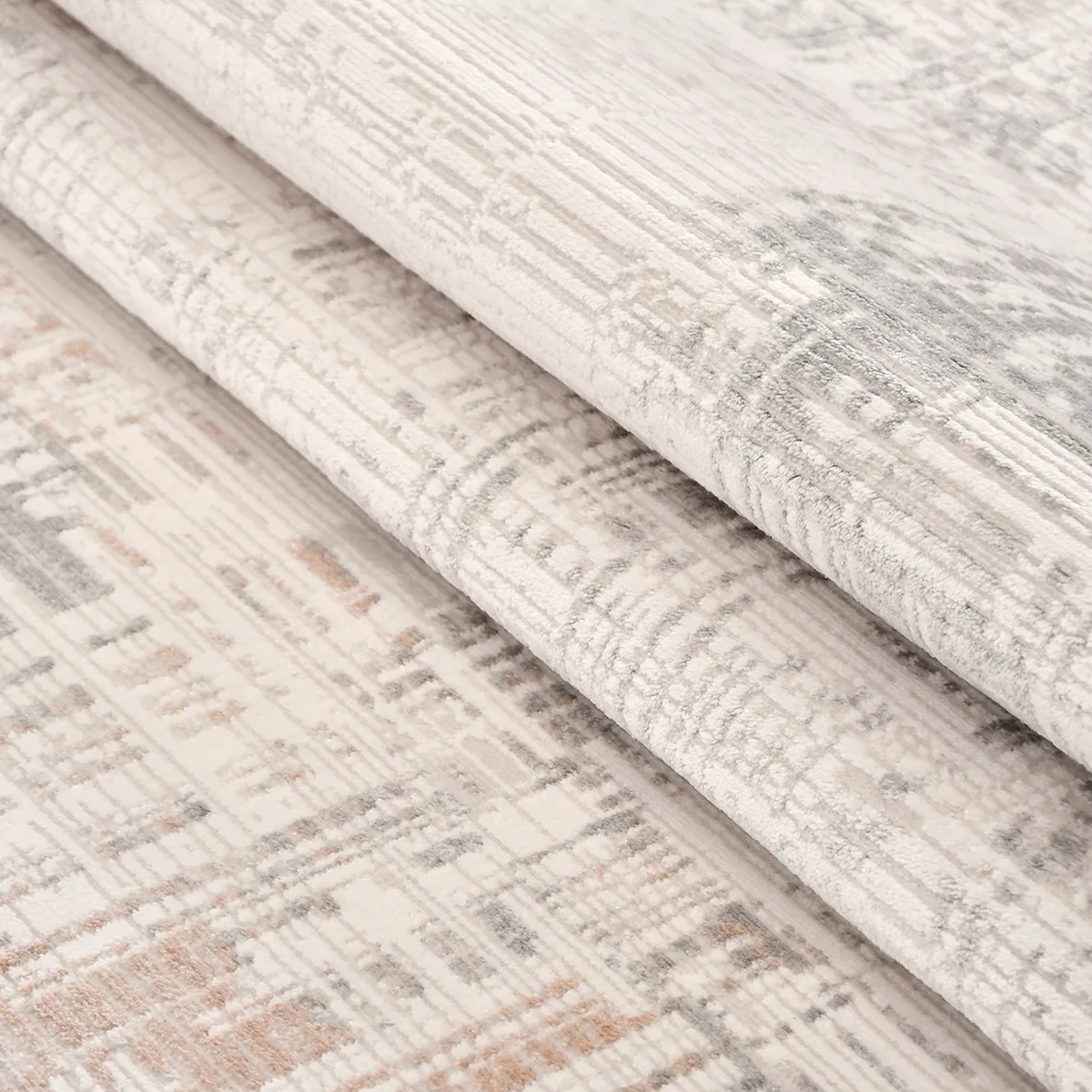 SHARED | Sardonyx Cream Grey Rust Abstract Modern Machine Woven Livin photo 3