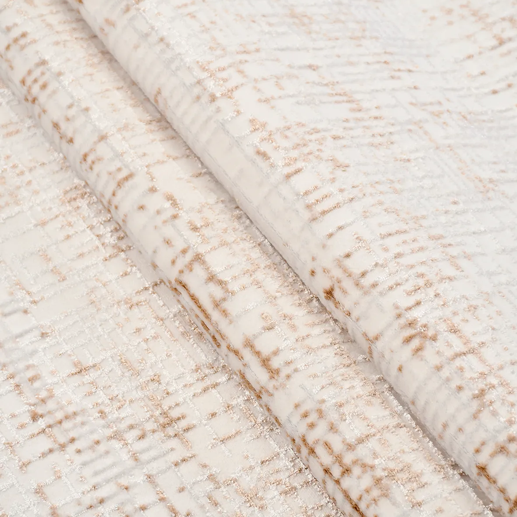 SHARED | Ford Cream Rust Abstract Modern Machine Woven Living Room Be photo 3