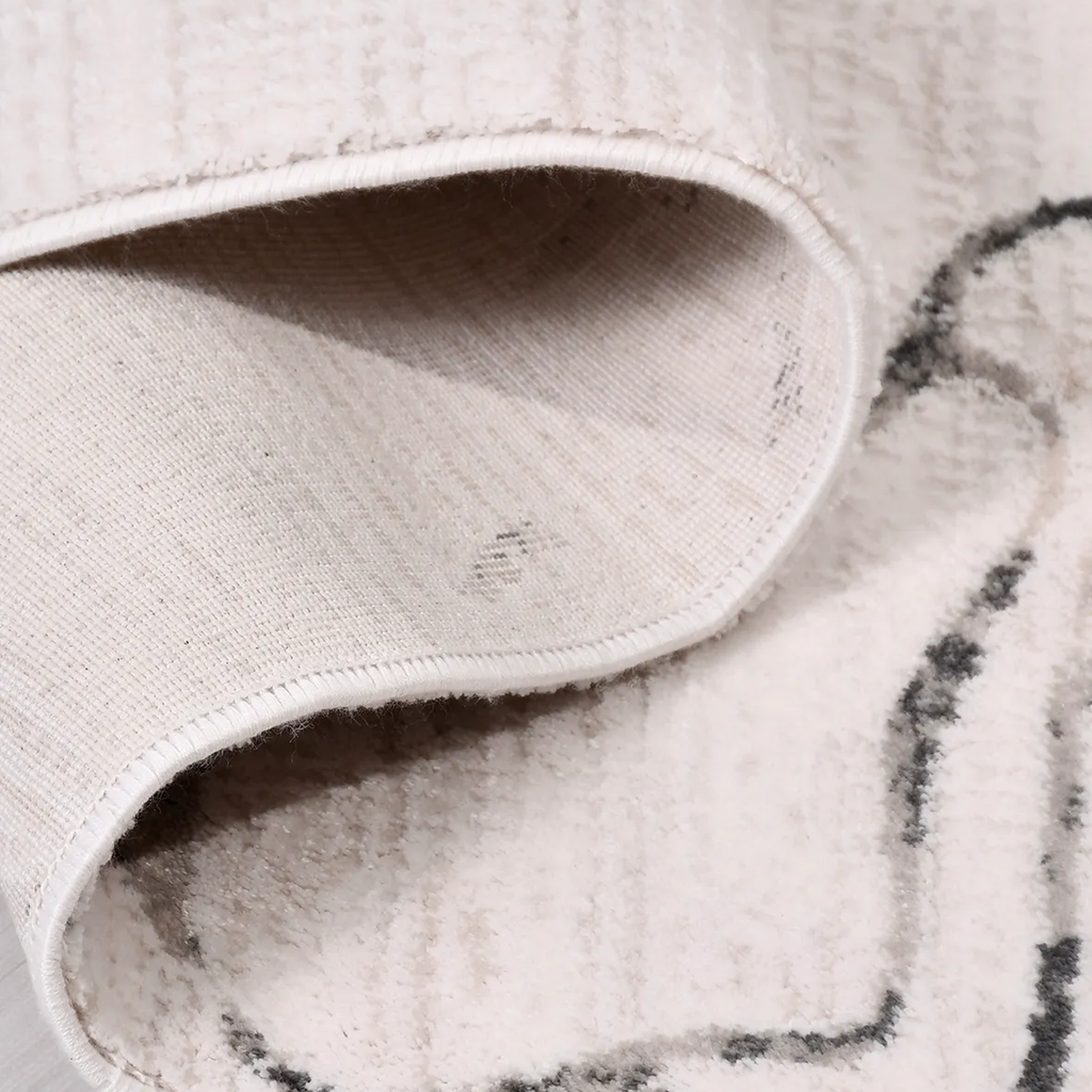 SHARED | Tradewind Ivory Charcoal Abstract Modern Machine Woven Livin photo 2