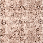 SHARED | Crag Distressed Floral Traditional Machine Woven Beige Brown photo 3