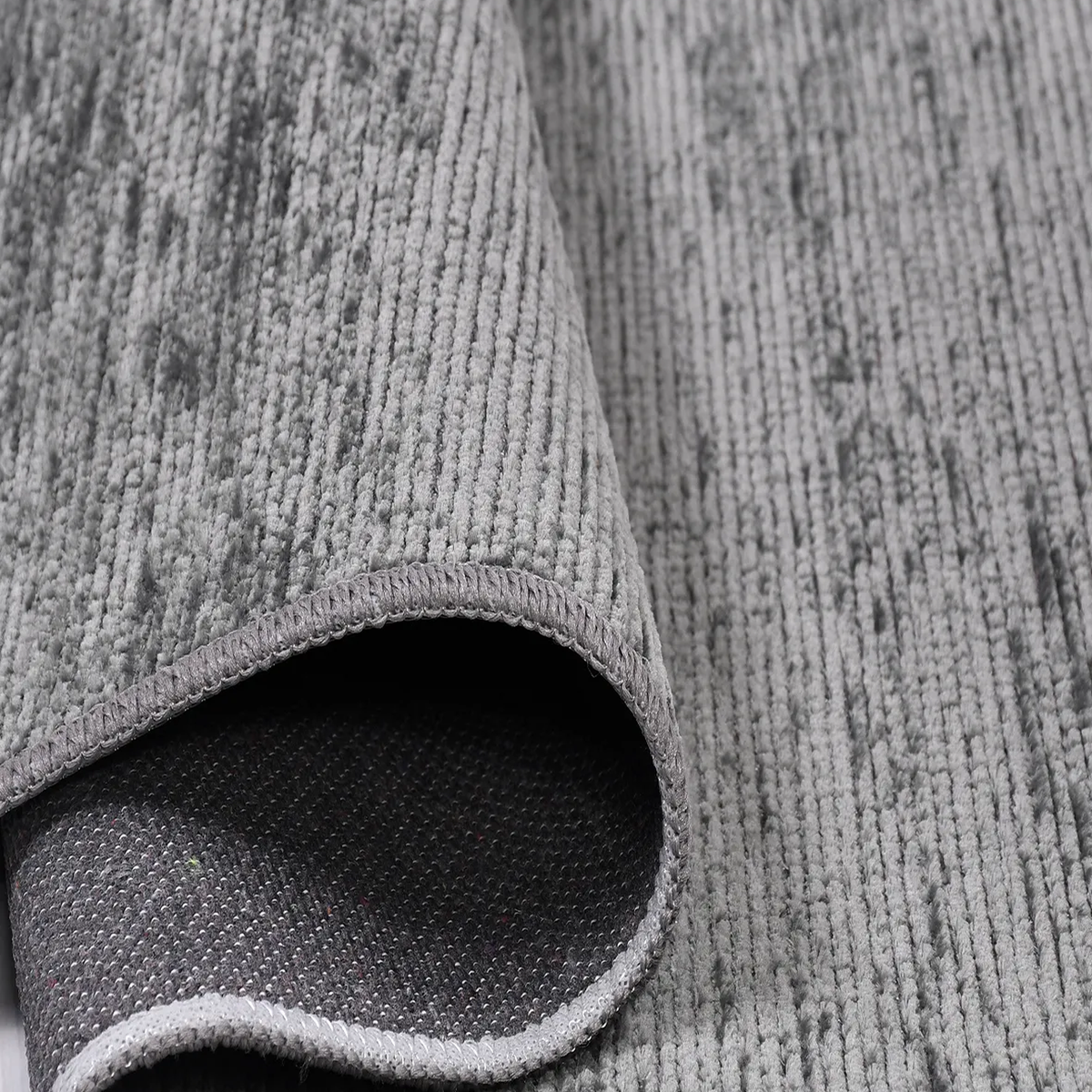 SHARED | Mimosa Charcoal Grey Solid Modern Machine Woven Living Room  photo 3