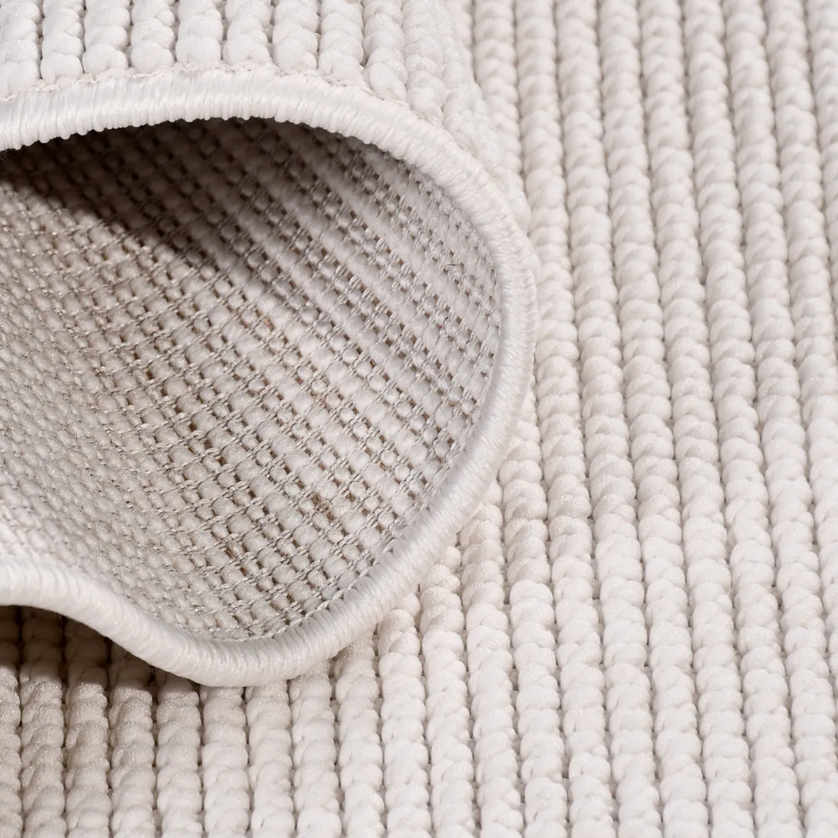 SHARED | Jasper Cream Scandinavian Striped Textured Machine Woven Liv photo 3