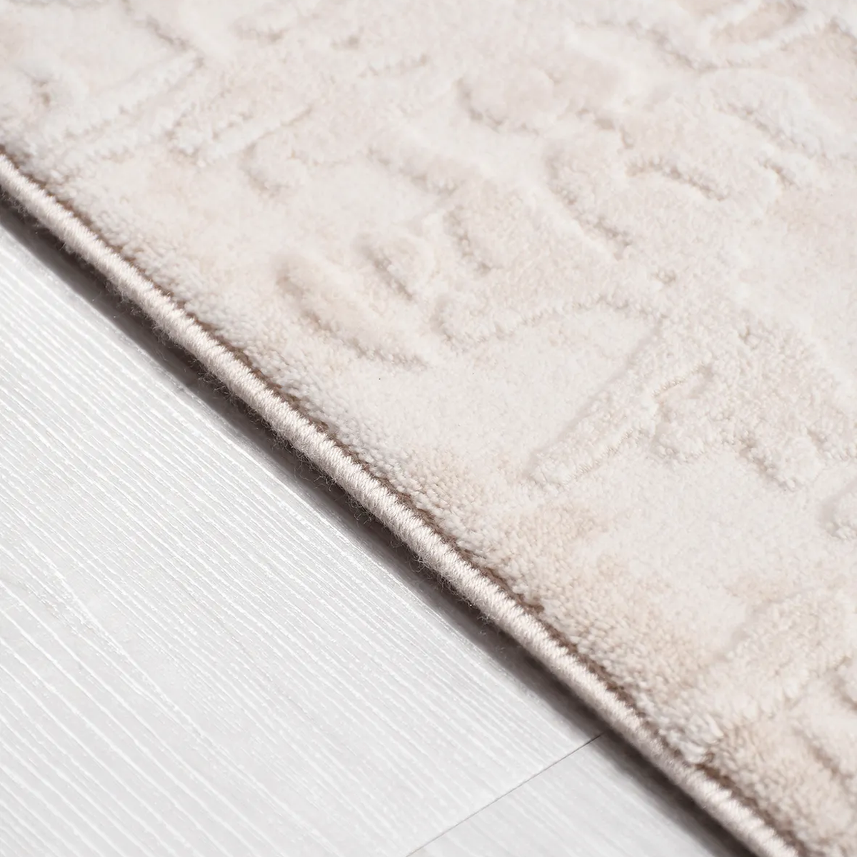 SHARED | Phaselis Cream Beige Abstract Modern Machine Woven Living Ro photo 3