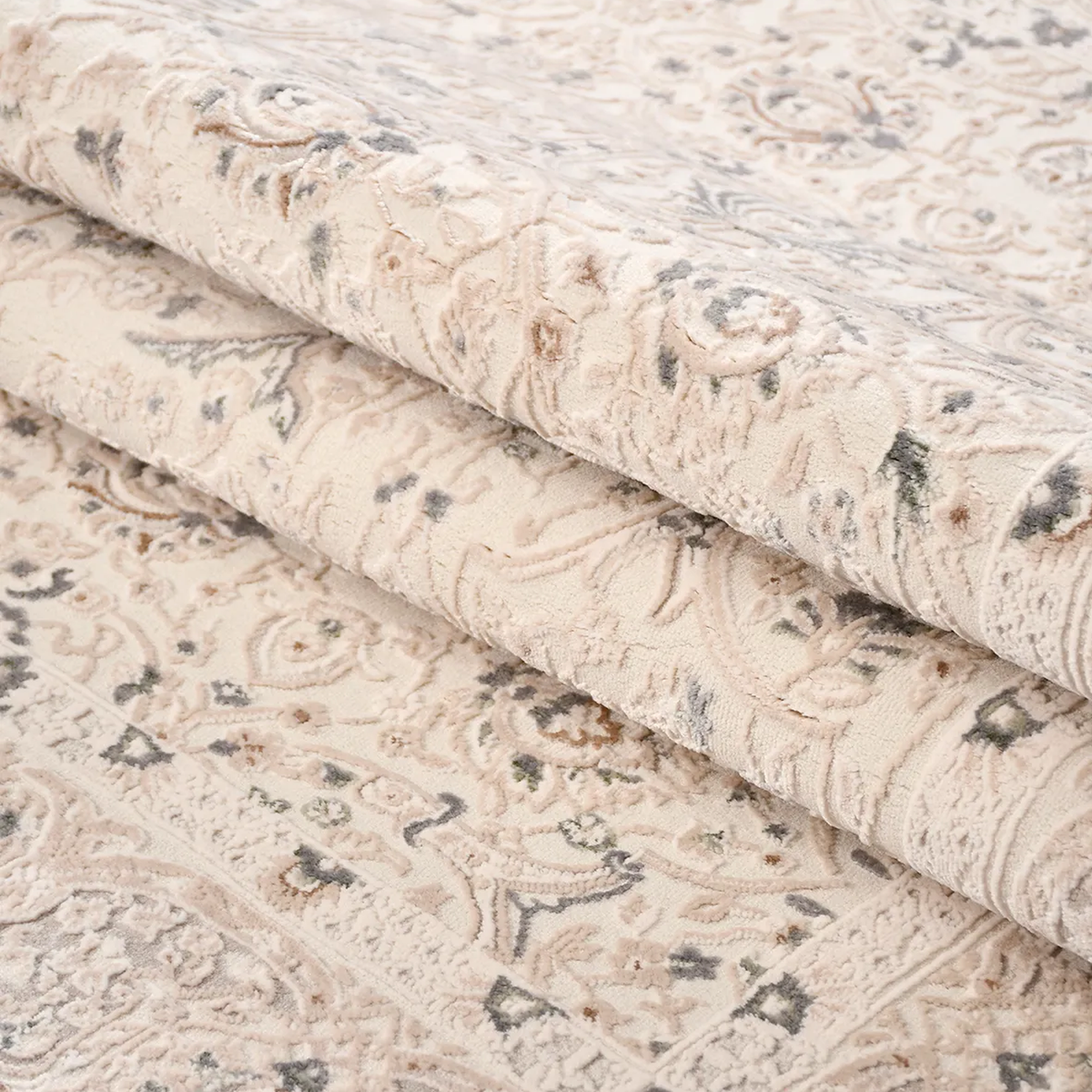 SHARED | Dolomite Persian Style Floral Cream Beige Grey Traditional M photo 3