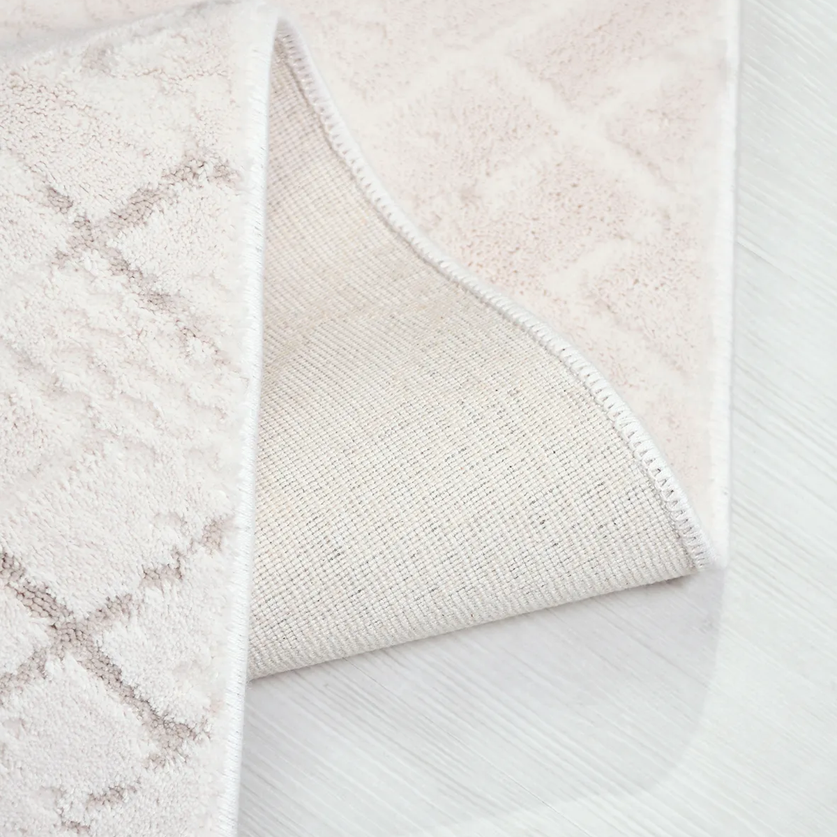 SHARED | Westerly Cream Ivory Geometric Transitional Modern Machine W photo 2