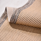 SHARED | Speedwell Beige Brown Striped Modern Machine Woven Living Ro photo 3