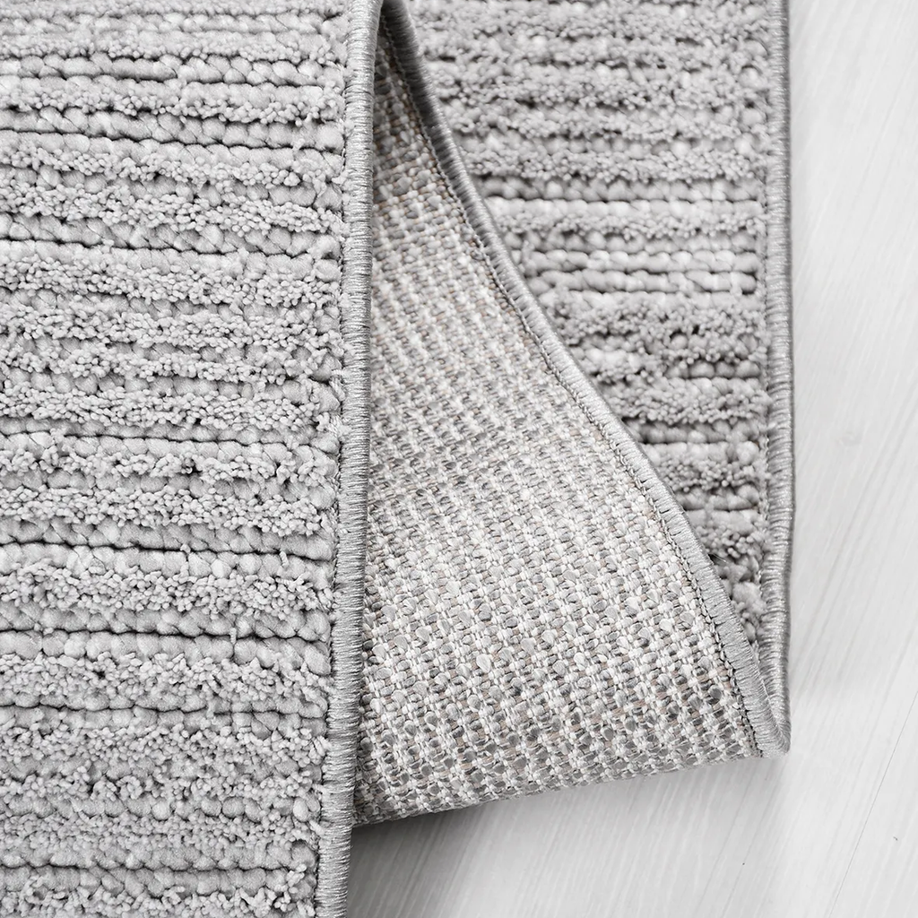 SHARED | Rainfall Light Grey Ivory Solid Modern Machine Woven Living  photo 2