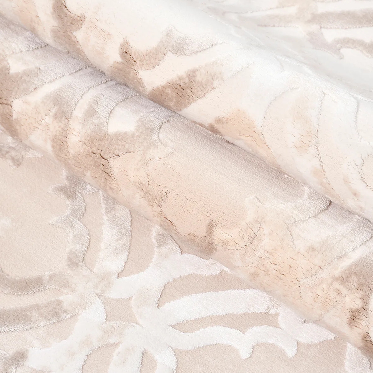 SHARED | Narrows Cream Beige Distressed Damask Medallion Transitional photo 3
