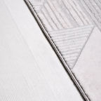 SHARED | Hollyhock Cream Grey Geometric Triangle Mosaic Modern Machin photo 3