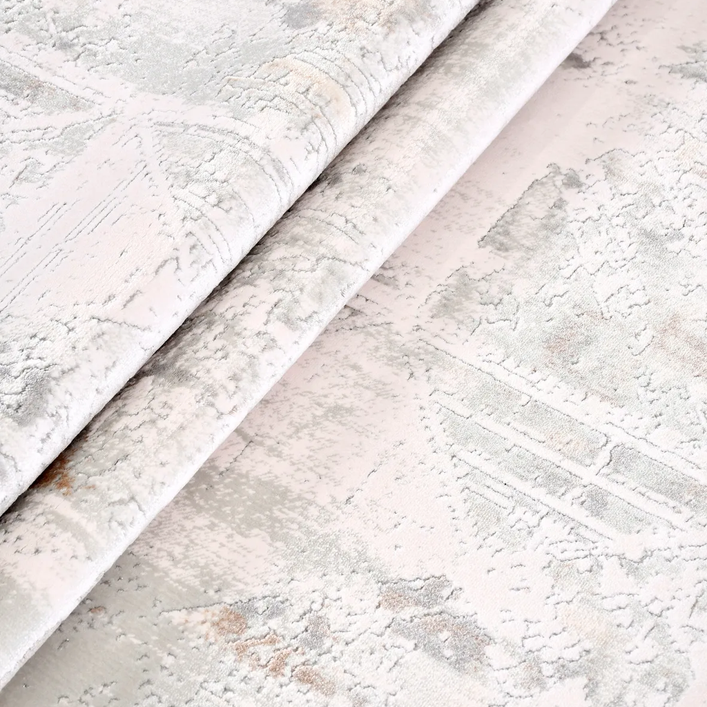SHARED | Filbert Cream Grey Abstract Modern Machine Woven Living Room photo 3