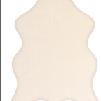 SHARED | Solarium Cream Solid Faux Fur Style Scandinavian Machine Wov photo 2