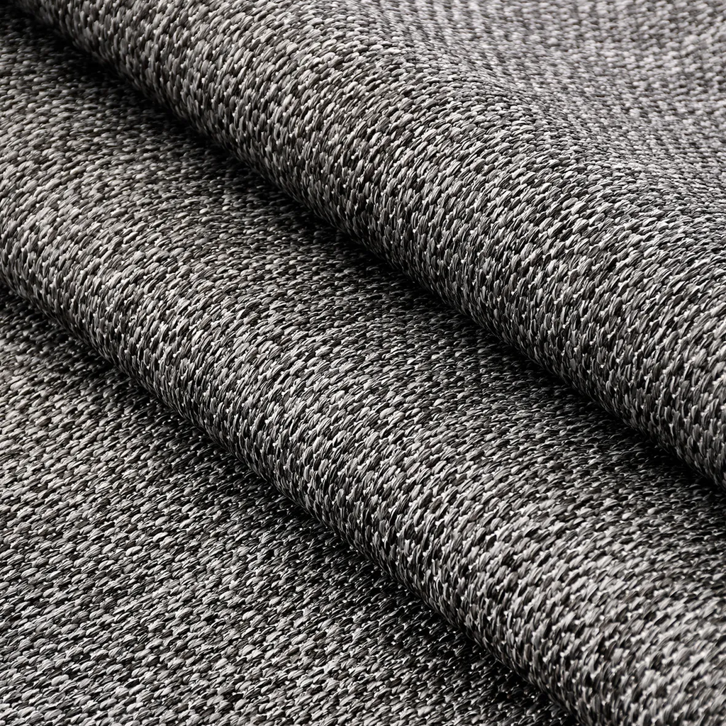 SHARED | Cinquefoil Charcoal Grey Solid Modern Machine Woven Living R photo 3