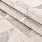 SHARED | Selenite Modern Geometric Machine Woven Cream Grey Beige Ter photo 3