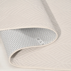 SHARED | Beryl Cream Scandinavian Geometric Textured Machine Woven Li photo 3