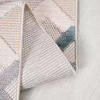 SHARED | Lodge Cream Boho Geometric Diamond Machine Woven Living Room photo 2