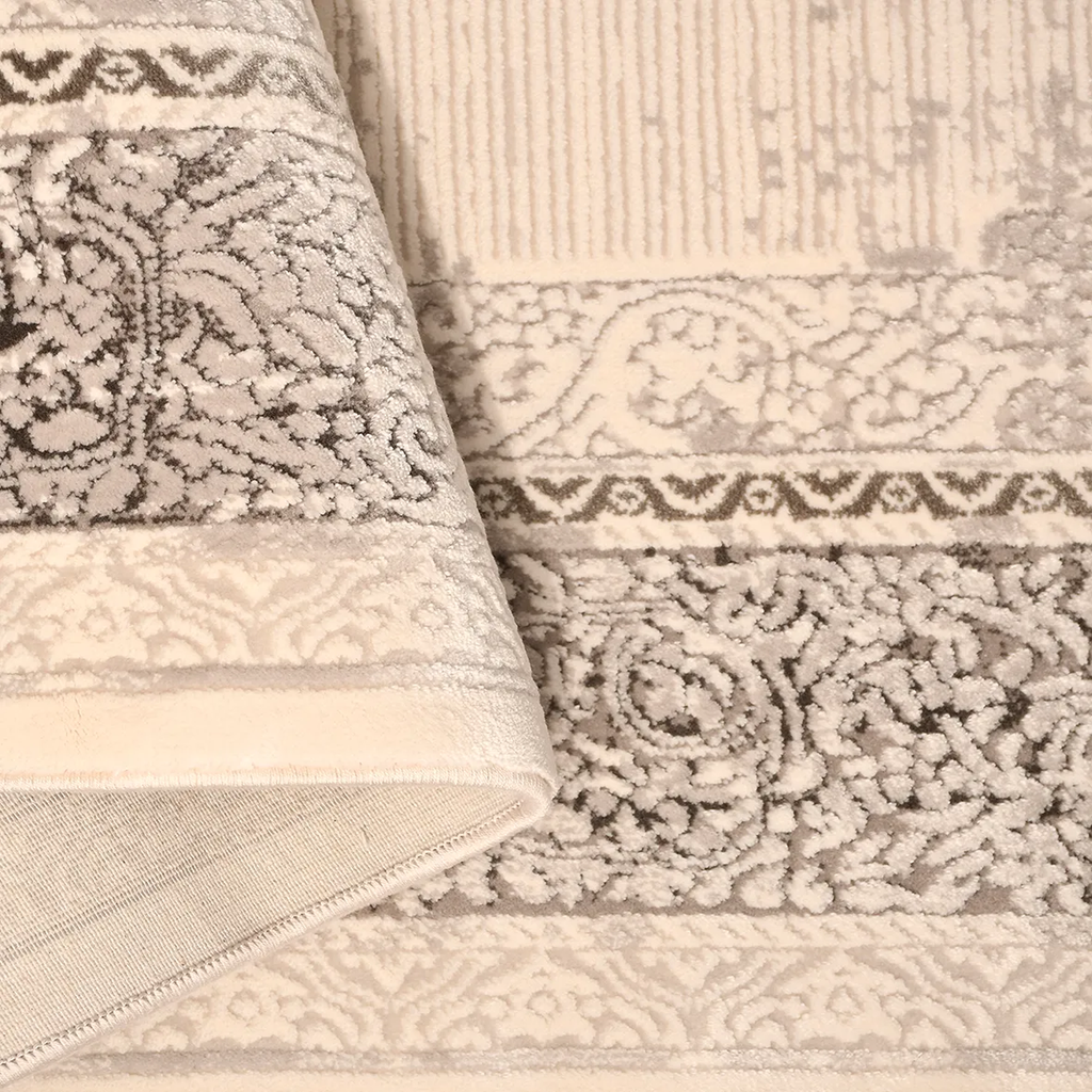 SHARED | Alcove Cream Taupe Traditional Damask Medallion Machine Wove photo 3