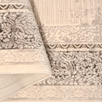 SHARED | Alcove Cream Taupe Traditional Damask Medallion Machine Wove photo 3