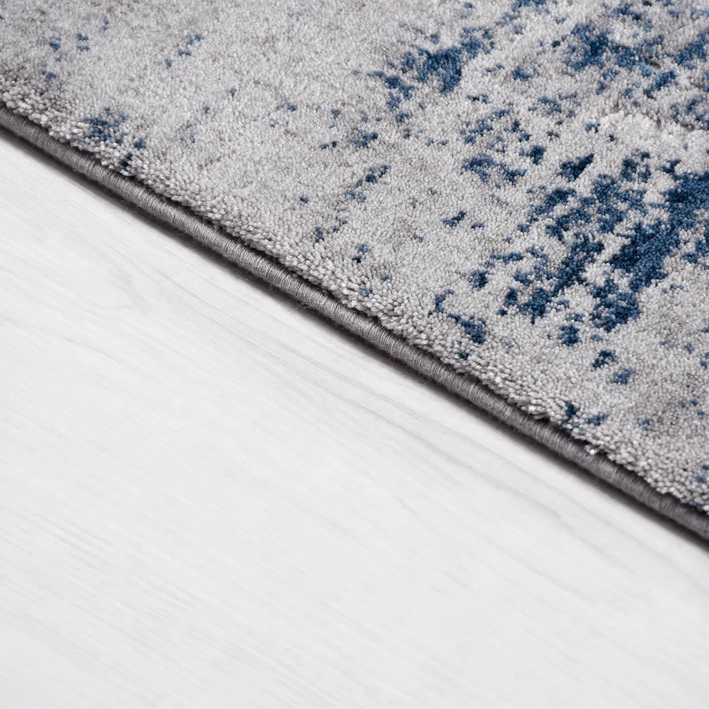SHARED | Outcrop Navy Cream Abstract Modern Machine Woven Living Room photo 3